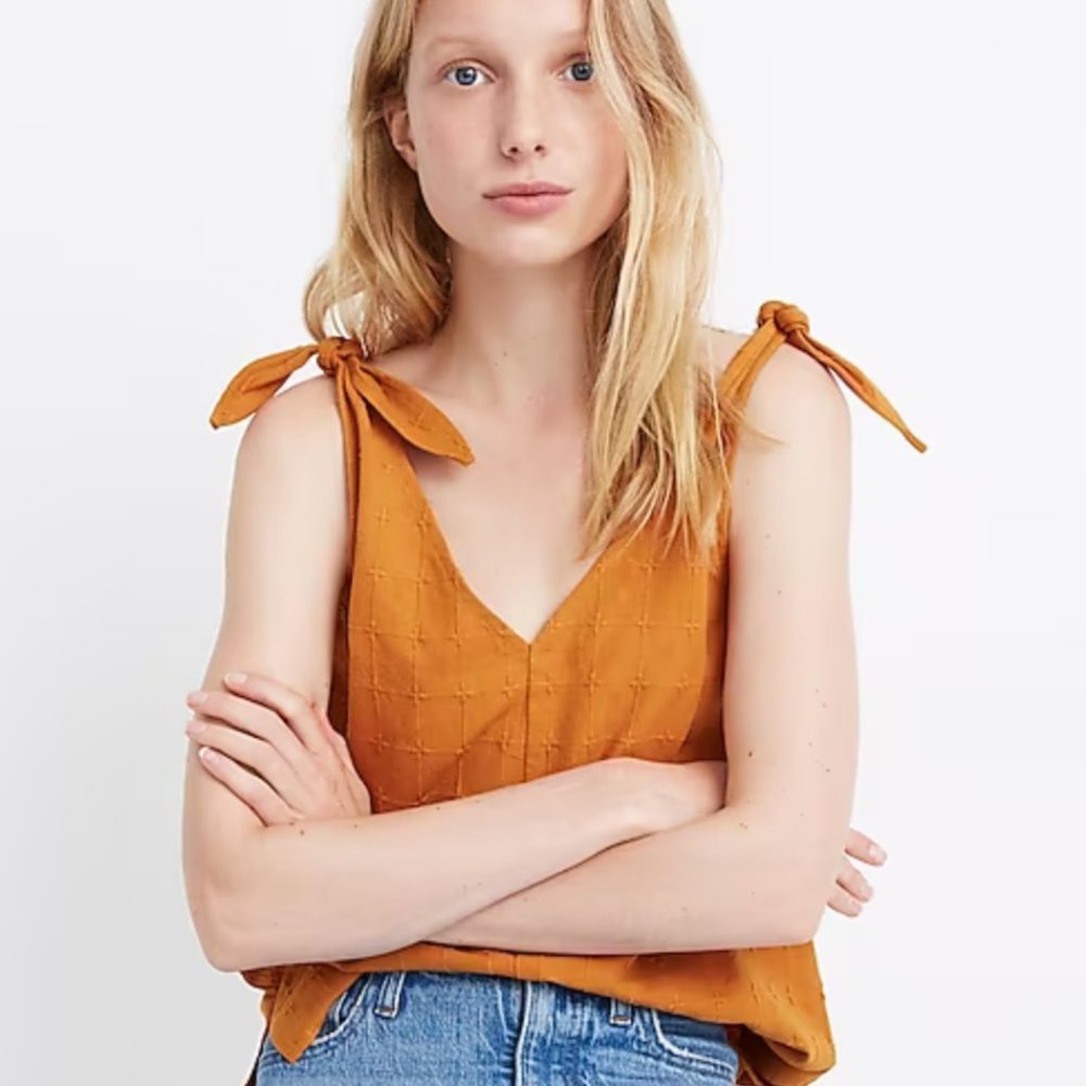 Tie-Strap V-Neck Tank Top